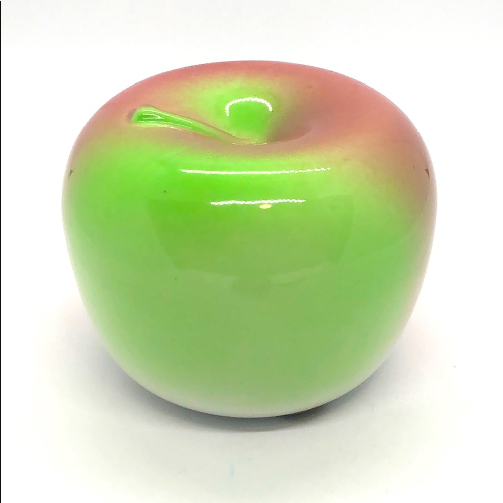 Vintage Ceramic Apple Coin Bank